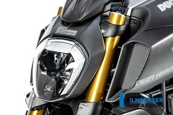 Osłona lampy przedniej matowa Ducati Diavel 1260 od 2019 - matt ILMBERGER LIA.114.DI19M.K