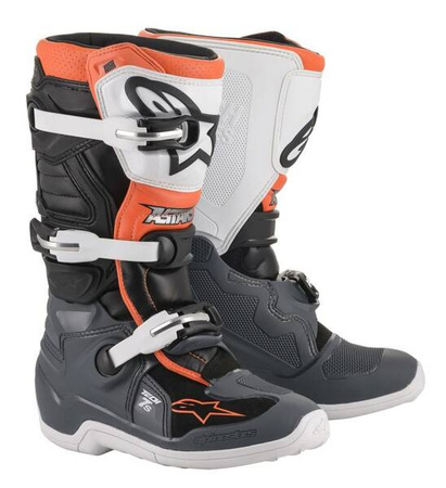 BUTY ALPINESTARS JUNIOR TECH 7S BLACK/GREY/WHITE/FLUO ORANGE