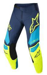 SPODNIE ALPINESTARS TECHSTAR FACTORY DARK BLUE/FLUO YELLOW/BLUE NEO