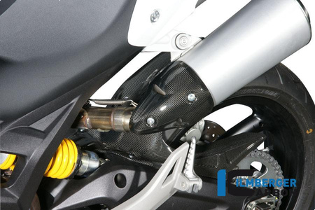 Osłona wydechu lewa - carbon do Ducati Monster 1100 (2008-2014) ILMBERGER AHL.003.D696M.K