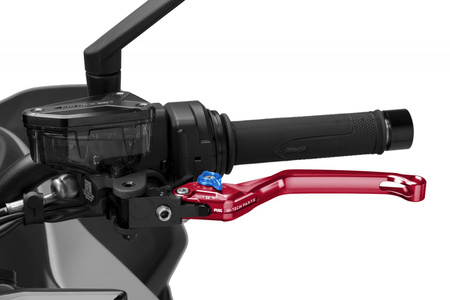 Regulowana dźwignia sprzęgła PUIG 4.0 EVO (bez zawiasu, wymaga adaptera) Czerwony (R) 4220RR