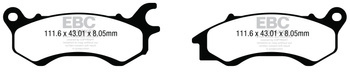 EBC Klocki hamulcowe SFAC709 skuterowe karbonowe (kpl. na 1 tarcze)