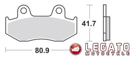 KLOCKI HAMULCOWE SBS 104 MS