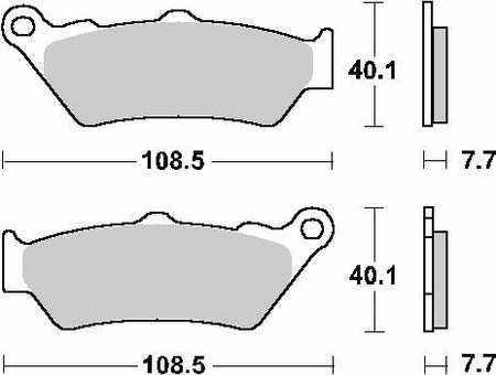 SBS 674RSI OFF ROAD & ATV KLOCKI HAMULCOWE