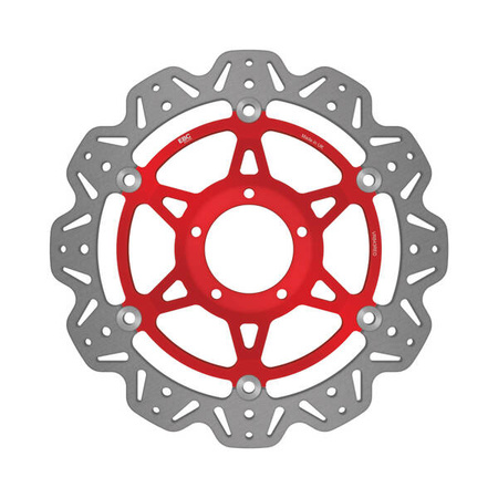 EBC Tarcza hamulcowa motocyklowa VR843RED VEE, czerwona