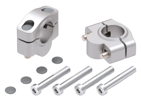 Handlebar Riser for Yamaha XT 1200 Z/ZE Super Tenere (2010-2012), 20mm - silver