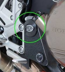 ZAŚLEPKA RAMY RG RACING HONDA VFR800 14-, PRAWA GÓRNA BLACK