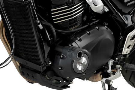 Crash pady PUIG do Triumph Scrambler 400 / X 24-25 (Vintage) Czarny (N) 22027N