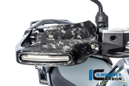 Osłona dłoni wysoka do kierunkowskazu prawa - matt black BMW R 1300 GS od 2023 Black Diamond Carbon ILMBERGER BM.HPR.005.R23GS