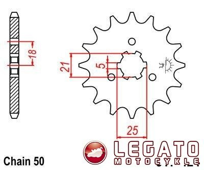 ZĘBATKA NAPĘDOWA JT PRZÓD