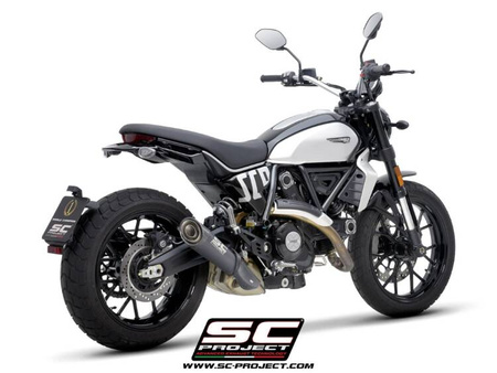 SC-Project tłumik końcowy S1matt black tytan Ducati Scrambler 800 (2023-2024)