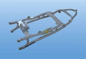 Stelaż tylny sportowy Motoholders Kawasaki ZX 6 R/09-17 srebrny