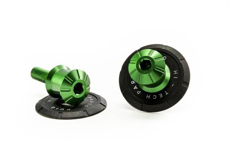 Rolki wahacza PUIG M10x125 PRO (Kawasaki / KTM RC) Zielony (V) 9260V