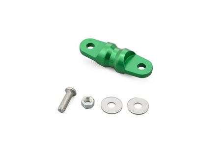 Wspornik kierownicy ze stopu aluminium anodowany na zielono 50 mm