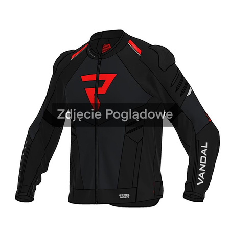 KURTKA MOTOCYKLOWA TEKSTYLNA REBELHORN VANDAL 2 AIR BLACK RED