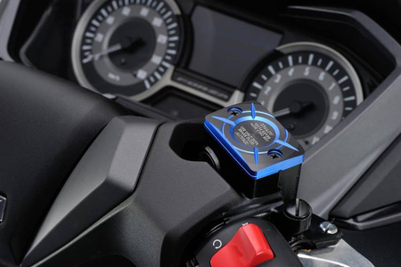 Prostokątna pokrywa zbiorniczka płynu hamulcowego  HONDA (B)  niebieski