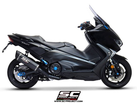 SC-Project układ wydechowy SC1-R tytan Matt Black Yamaha TMAX 530 (2017 - 2019) - SX - DX - SX Sport Edition