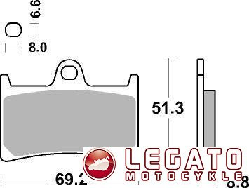 KLOCKI HAMULCOWE SBS 634 HS