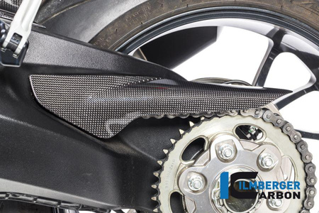 Osłona tylnej zębatki carbon o powierzchni błyszczącej - Ducati Monster 1200 / 1200 S (2014-2016) ILMBERGER KEH.010.D12MG.K