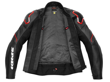 SPIDI KURTKA EVORIDER 2 CZARNA/CZERWONA