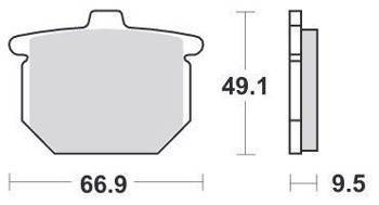 KLOCKI HAMULCOWE SBS 517 HF