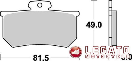 KLOCKI HAMULCOWE SBS 599 HF