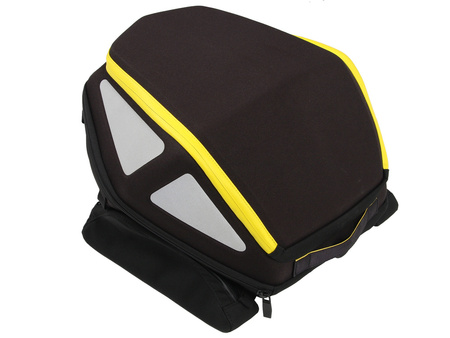 Royster rear bag with yellow zipper incl. Seatpad Basic