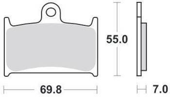 KLOCKI HAMULCOWE SBS 714 HF