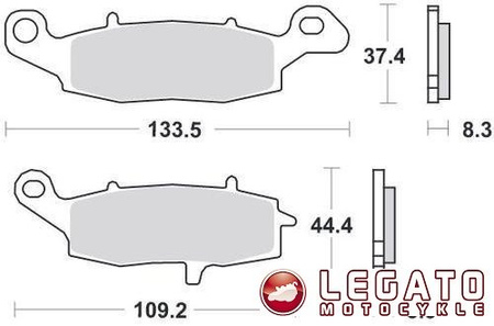 KLOCKI HAMULCOWE SBS 705 HF