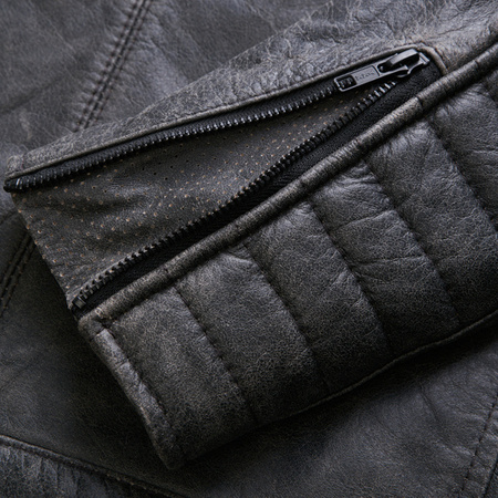 KURTKA SKÓRZANA BROGER OHIO VINTAGE GREY