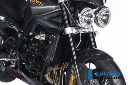 Osłona chłodnicy prawa - carbon Triumph Street Triple 675 ILMBERGER WKR.010.TRSTR.K