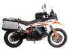 Side carrier cutout stainless steel incl. Xplorer silver sideboxes for KTM 890 Adventure / R / Rally (2023-)