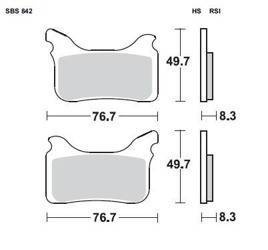 KLOCKI HAMULCOWE SBS 843 RSI