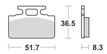 KLOCKI HAMULCOWE SBS 110 HF
