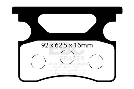 EBC Klocki kartingowe FA548 (1 kpl. na tarczę)