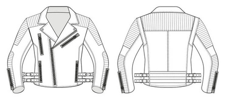 Motocyklowa Kurtka Skórzana Broger Lady Ohio Black