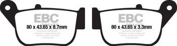 EBC Klocki hamulcowe SFAC678 skuterowe karbonowe (kpl. na 1 tarcze)