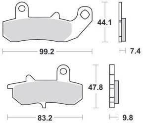 KLOCKI HAMULCOWE SBS 635 HF