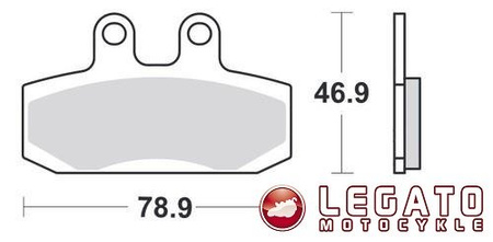 KLOCKI HAMULCOWE SBS 124 HF