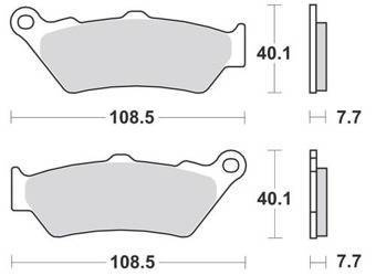 KLOCKI HAMULCOWE SBS 176 HF