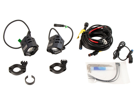 LED Auxiliary headlights "Nova" - Set for Ø25-32mm Crashbars | universal attachment