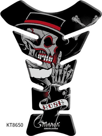 Tank Pad KEITI Skull Red