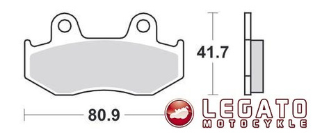 KLOCKI HAMULCOWE SBS 125 HF
