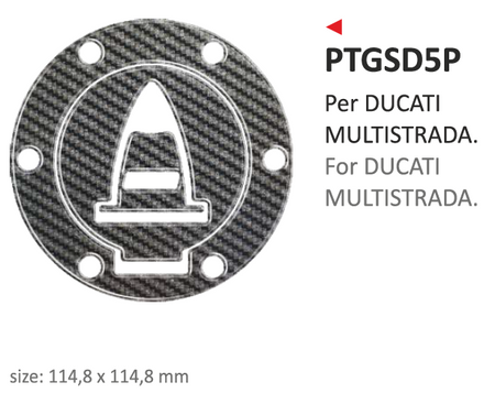 ONEDESIGN naklejka na wlew paliwa Ducati MULTISTRADA
