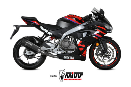 MIVV Układ Wydechowy SR-1 Inox Nero Aprilia RS 457 2024-2026