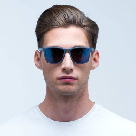 OKULARY RED BULL SPECT LEAP DARK BLUE - SZKŁA SMOKE WITH BLUE MIRROR POL