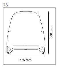 Owiewka PUIG do Yamaha DElight 13-16 (Urban) Przezroczysty (W) 8480W