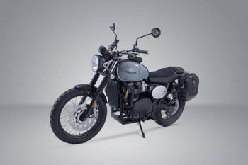 ZESTAW SAKW I STELAŻY LEGEND GEAR LC BLACK EDITION SW-MOTECH TRIUMPH STREET CUP/SCRAMBLER/TWIN (16-)