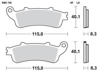 KLOCKI HAMULCOWE SBS 736 LS