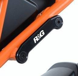 ZAŚLEPKA PODNÓŻKA RG RACING KTM RC125 / 200 / 390, PARA BLACK